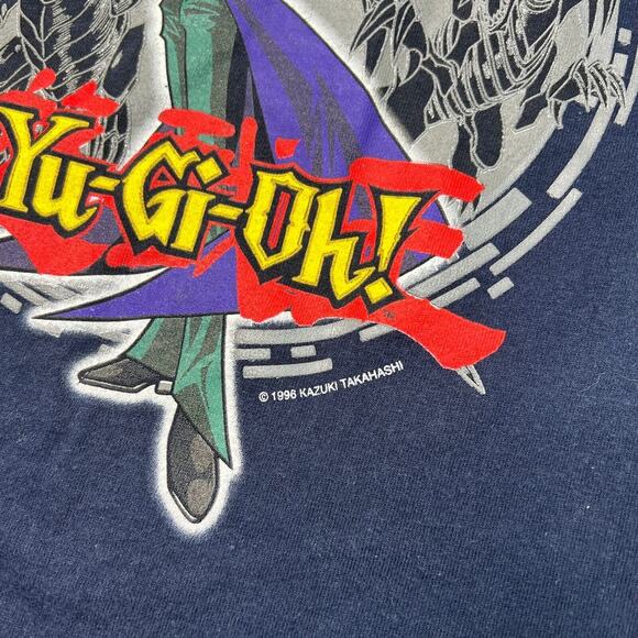 Yu-Gi-Oh! VTG 1996 Seto Kaiba Long Sleeve T-Shirt Anime Navy Blue Youth M Medium - Picture 5 of 6